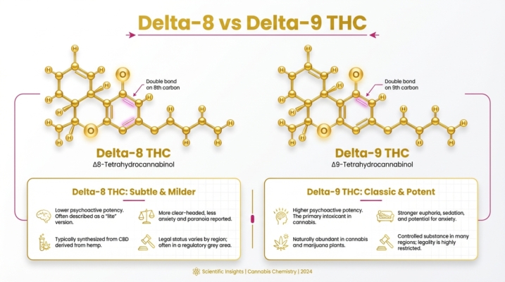 delta-8 vs delta 9-thc
