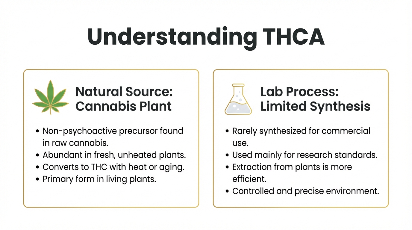 Comparision of THCa Natural Synthetic