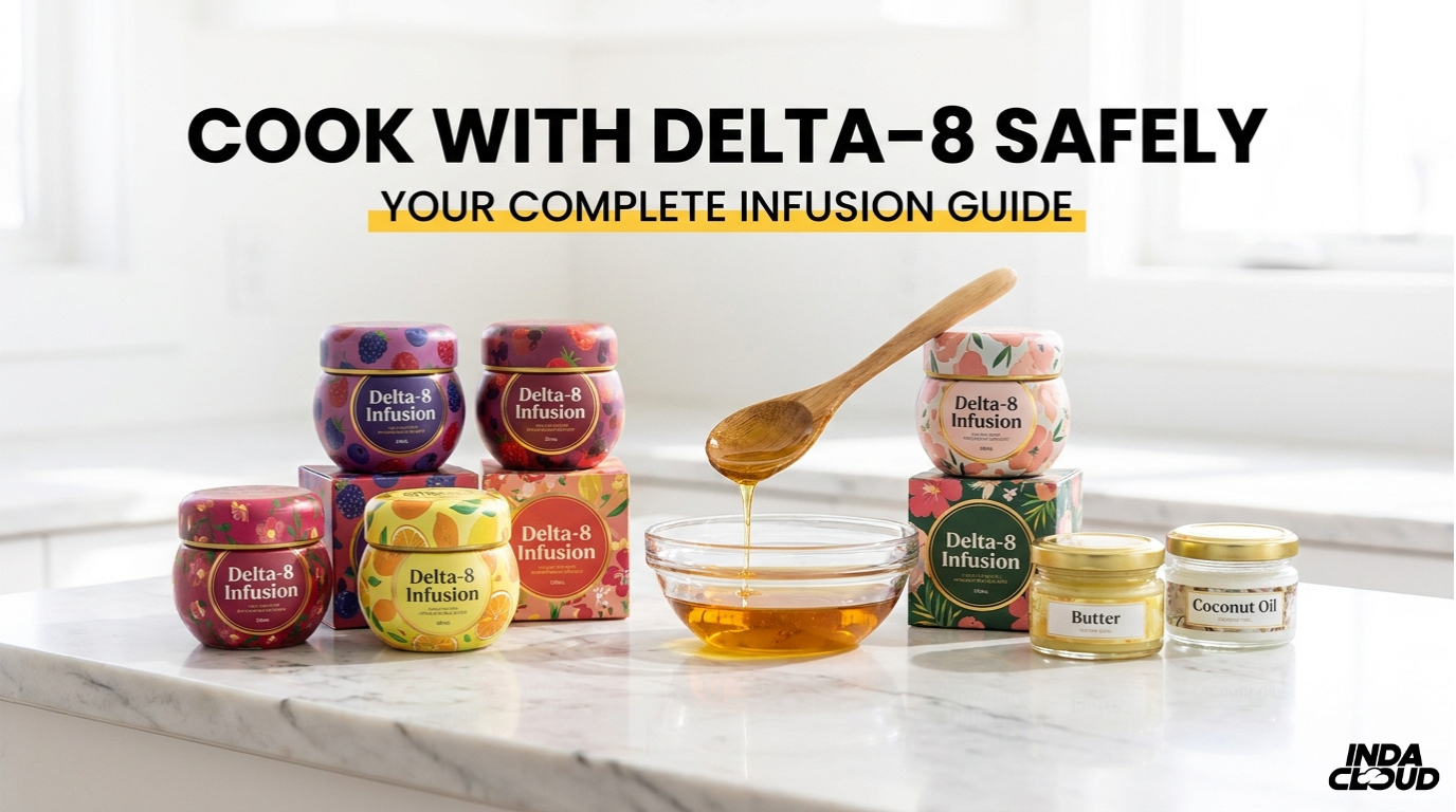 Cooking With Delta-8 Thc: Recipes, Tips, And Safety Guidelines 46 Delta 8 Cooking Guide Showing Safe Infusion Methods Using Butter Coconut Oil And Delta 8 Products For Homemade Edibles And Recipes